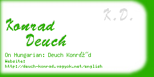konrad deuch business card